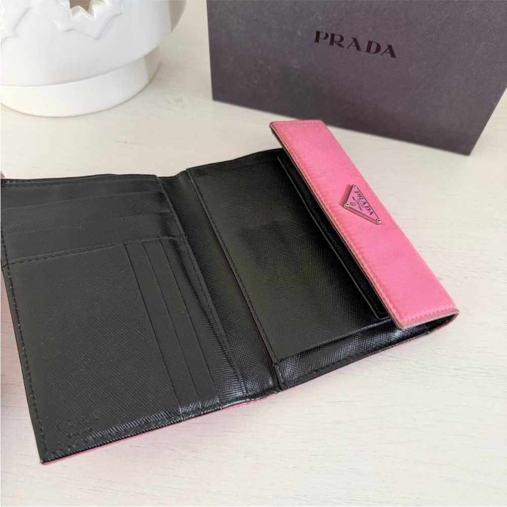 Prada Tessuto Nylon Rare Pink Wallet - Picture 5 of 8